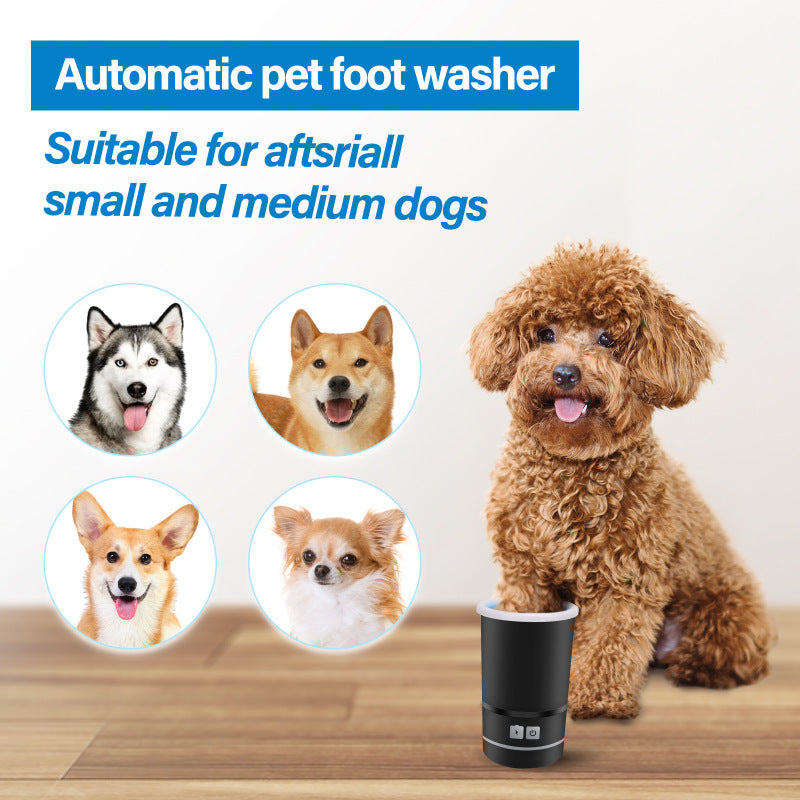 Automatischer Fußreiniger für Hunde - tragbarer mit USB-Aufladung - Koosh Style 